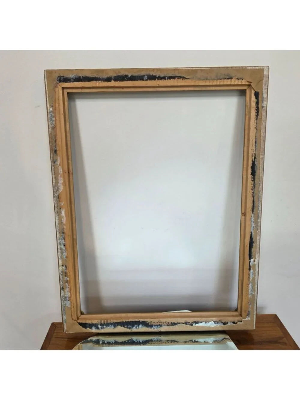 Antique Gold Gilded Ornate Wooden Picture Frame 17-3/8
